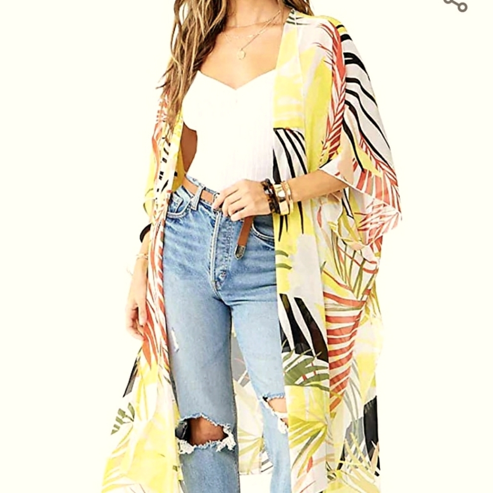 Triplewood Floral Kimono Print